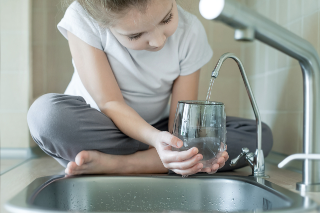 Nearly half of the tap faucets in the U.S. contain PFAS, which are harmful chemicals. Speak to Vito Services about a water filter or filtered water in your home.