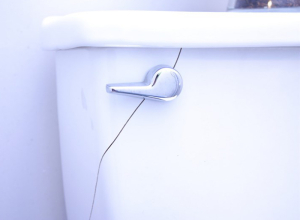 Most toilets are made of porcelain, which is very durable, but porcelain toilets can chip or crack leading to much bigger plumbing issues.